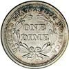 Image 2 : 1853 10C No Arrows MS62 NGC. Ahwash-2. The skirt penda 1853[10C] No Arrows MS62 NGC.