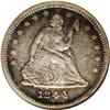 Image 1 : 1844 25C AU55 NGC. Silvery centers are flanked by mult 1844[25C] AU55 NGC.