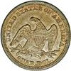 Image 2 : 1846 25C AU58 NGC. Briggs 2-D, High R.3. Repunched Dat 1846[25C] AU58 NGC.