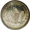 Image 2 : 1863 25C PR63 NGC. Pale gray and gold toning covers bo 1863[25C] PR63 NGC.