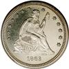 Image 1 : 1863 25C PR63 NGC. An exactingly struck and untoned ex 1863[25C] PR63 NGC.