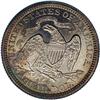 Image 2 : 1867 25C PR64 Cameo NGC. Deep, variegated, original co 1867[25C] PR64 Cameo NGC.