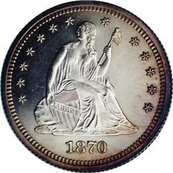 1870 25C PR63 Cameo NGC. The devices are sharp and fro 1870[25C] PR63 Cameo NGC.