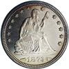 Image 1 : 1873 25C Arrows PR63 Cameo NGC. Peach and lemon tints 1873[25C] Arrows PR63 NGC.