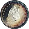 Image 1 : 1876 25C PR62 Cameo NGC. Type Two Reverse. This penetr 1876[25C] PR62 Cameo NGC.