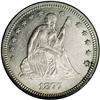 Image 1 : 1877 25C AU58 NGC. Type Two Reverse. Delicate gold col 1877[25C] AU58 NGC.