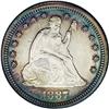 Image 1 : 1887 25C PR63 NGC. Ruby, blue-green, and honey colors 1887[25C] PR63 NGC.