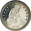 Image 1 : 1888 25C PR63 Cameo NGC. Russet and cobalt-blue colors 1888[25C] PR63 Cameo NGC.
