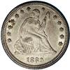 Image 1 : 1889 25C AU58 NGC. Barely detectable wear on Liberty'' 1889[25C] AU58 NGC.