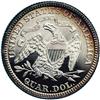 Image 2 : 1891 25C PR64 Cameo NGC. Blended golden-brown and rose 1891[25C] PR64 Cameo NGC.