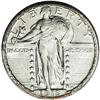 Image 1 : 1919-D 25C AU58 NGC. Pearl-gray and pastel gold tones 1919-D[25C] AU58 NGC.