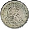 Image 1 : 1840 50C Reverse of 1839, Small Letters AU58 NGC. WB- 1840[50C] Reverse of 1839, Small Letters AU58 