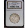 Image 3 : 1840-O 50C AU53 NGC. WB-104. Large O mintmark, one of 1840-O[50C] AU53 NGC.