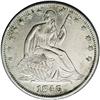 Image 1 : 1846-O 50C Medium Date AU55 NGC. WB-104. The 1 in the 1846-O[50C] Medium Date AU55 NGC.