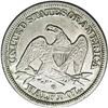 Image 2 : 1846-O 50C Medium Date AU55 NGC. WB-104. The 1 in the 1846-O[50C] Medium Date AU55 NGC.