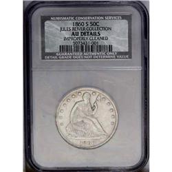 1860-S 50C --Improperly Cleaned--NCS. AU Details. WB-10 1860-S[50C]--Improperly Cleaned--NCS. AU Det