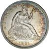 Image 1 : 1861 50C PR65 NGC. Original powder-blue, magenta, and 1861[50C] PR65 NGC.