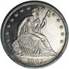 Image 1 : 1867 50C PR62 NGC. Thin bands of ice-blue and golden-b 1867[50C] PR62 NGC.