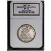 Image 3 : 1867 50C PR62 NGC. Thin bands of ice-blue and golden-b 1867[50C] PR62 NGC.