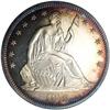 Image 1 : 1873 50C No Arrows PR64 NGC. Orange and plum colors in 1873[50C] No Arrows PR64 NGC.