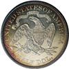 Image 2 : 1873 50C Arrows PR65 Cameo NGC. Splendid ocean-blue, a 1873[50C] Arrows PR65 Cameo NGC.
