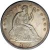 Image 1 : 1875 50C MS62 NGC. Lustrous surfaces are occupied by l 1875[50C] MS62 NGC.