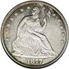 Image 1 : 1877-CC 50C AU55 NGC. Peripheral aquamarine and olive- 1877-CC[50C] AU55 NGC.
