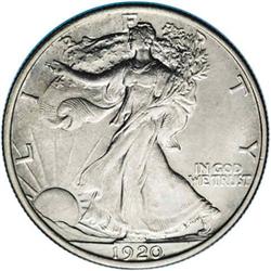 1920 50C MS62 NGC. Pearl gray toning on lustrous surfa 1920[50C] MS62 NGC.