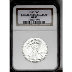 1936 50C MS65 NGC. Excellent strike definition complem 1936[50C] MS65 NGC.