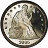 Image 1 : 1865 S$1 PR63 Cameo NGC. A fully struck and undisturbe 1865[S$1] PR63 Cameo NGC.