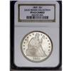 Image 3 : 1865 S$1 PR63 Cameo NGC. A fully struck and undisturbe 1865[S$1] PR63 Cameo NGC.