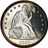 Image 1 : 1867 S$1 PR64 NGC. Orange color embraces the rims, mor 1867[S$1] PR64 NGC.