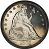 Image 1 : 1868 S$1 PR62 NGC. Spectacular deep mirrors lie beneat 1868[S$1] PR62 NGC.