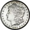 Image 1 : 1891-CC S$1 --Obverse Improperly Cleaned--NCS. UNC Deta 1891-CC[S$1]--Obverse Improperly Cleaned--NC