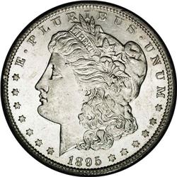 1895-O S$1 AU58 NGC. The key New Orleans issue within 1895-O[S$1] AU58 NGC.