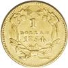 Image 2 : 1854 G$1 Type Two AU58 NGC. One of the goals of modif 1854[G$1] Type Two AU58 NGC.