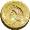 Image 1 : 1855 G$1 MS62 NGC. Brilliant and frosty. Outstanding e 1855[G$1] MS62 NGC.