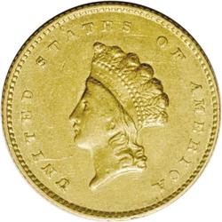 1855-O G$1 --Obverse Scratched, Improperly Cleaned--NCS 1855-O[G$1]--Obverse Scratched, Improperly C