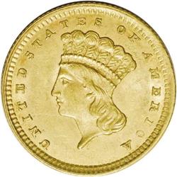 1858 G$1 MS62 NGC. The 1858 is quite elusive in the Mi 1858[G$1] MS62 NGC.