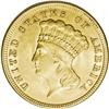 Image 1 : 1854 $3 MS61 NGC. A golden-brown representative withou 1854[$3] MS61 NGC.
