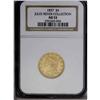 Image 3 : 1837 $5 AU53 NGC. Breen-6512, Large Date, Large 5, McC 1837[$5] AU53 NGC.