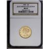 Image 3 : 1901 $5 MS62 NGC. Light recutting is noted west of the 1901[$5] MS62 NGC.