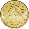 Image 1 : 1901-S $5 MS61 NGC. Bright luster and clean surfaces p 1901-S[$5] MS61 NGC.