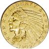 Image 1 : 1909-D $5 AU58 NGC. Substantial luster glimmers throug 1909-D[$5] AU58 NGC.