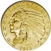 Image 1 : 1913 $5 MS62 NGC. An olive-gold representative, notabl 1913[$5] MS62 NGC.