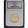 Image 3 : 1897 $10 AU58 NGC. Light wear on the wingtips and Libe 1897[$10] AU58 NGC.
