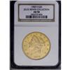 Image 3 : 1900-S $20 AU58 NGC. Faint slide marks above the date 1900-S[$20] AU58 NGC.