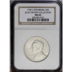 1936 50C Lynchburg MS65 NGC. Fully lustrous and delica 1936[50C] Lynchburg MS65 NGC.