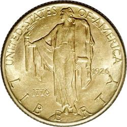 1926 $2 1/2 Sesquicentennial AU58 NGC. Deep, rich colo 1926[$2 1/2] Sesquicentennial AU58 NGC.