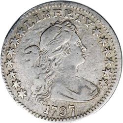 1797 H10C 13 Stars.--Bent--NCS. VF Details. V-1, LM-4 1797[H10C] V-1, LM-4, R.6. Reiver state a. 13 